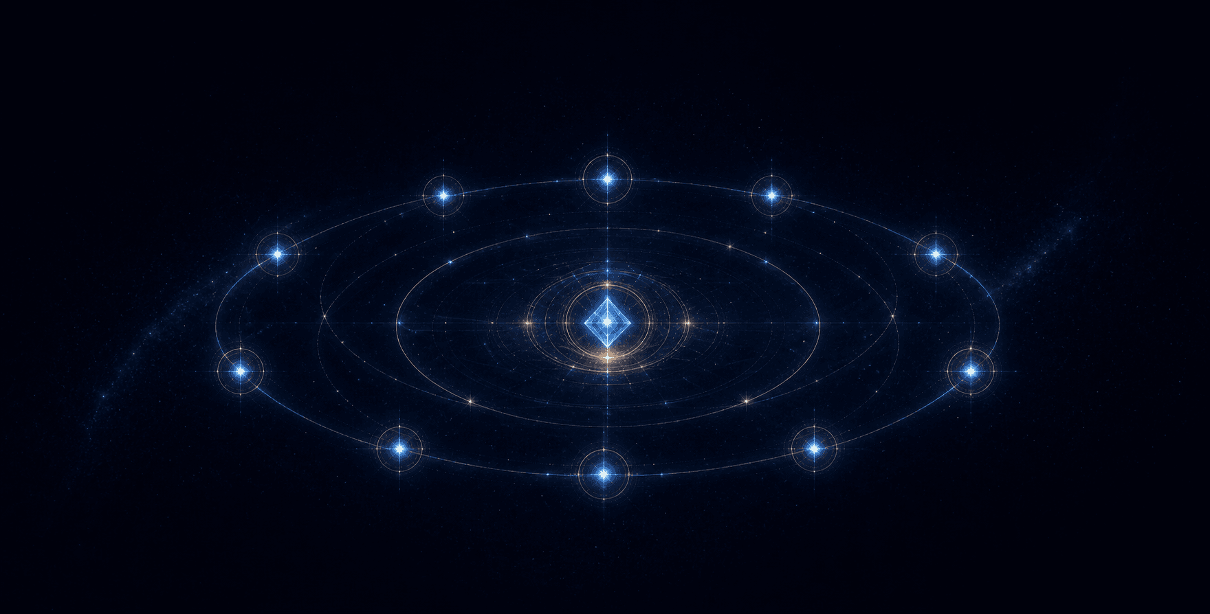 由十个光点组成的信念星图